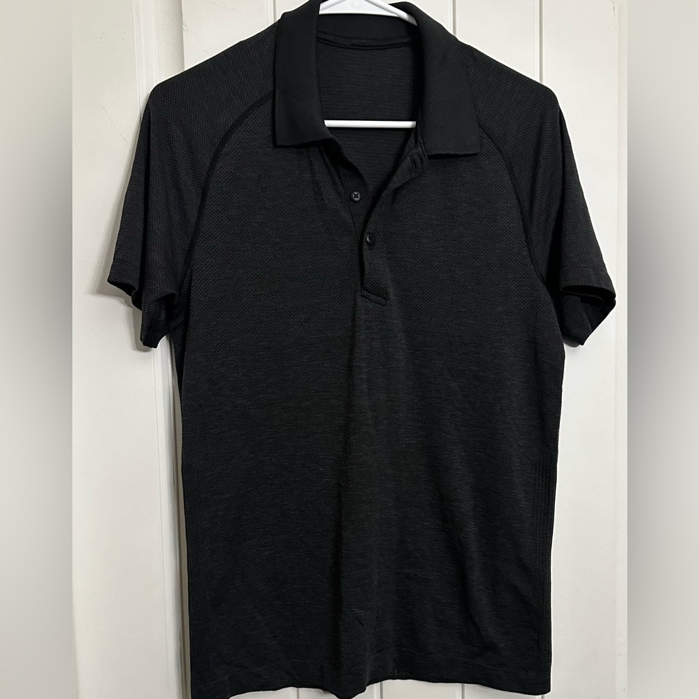 Lululemon black polo shirt